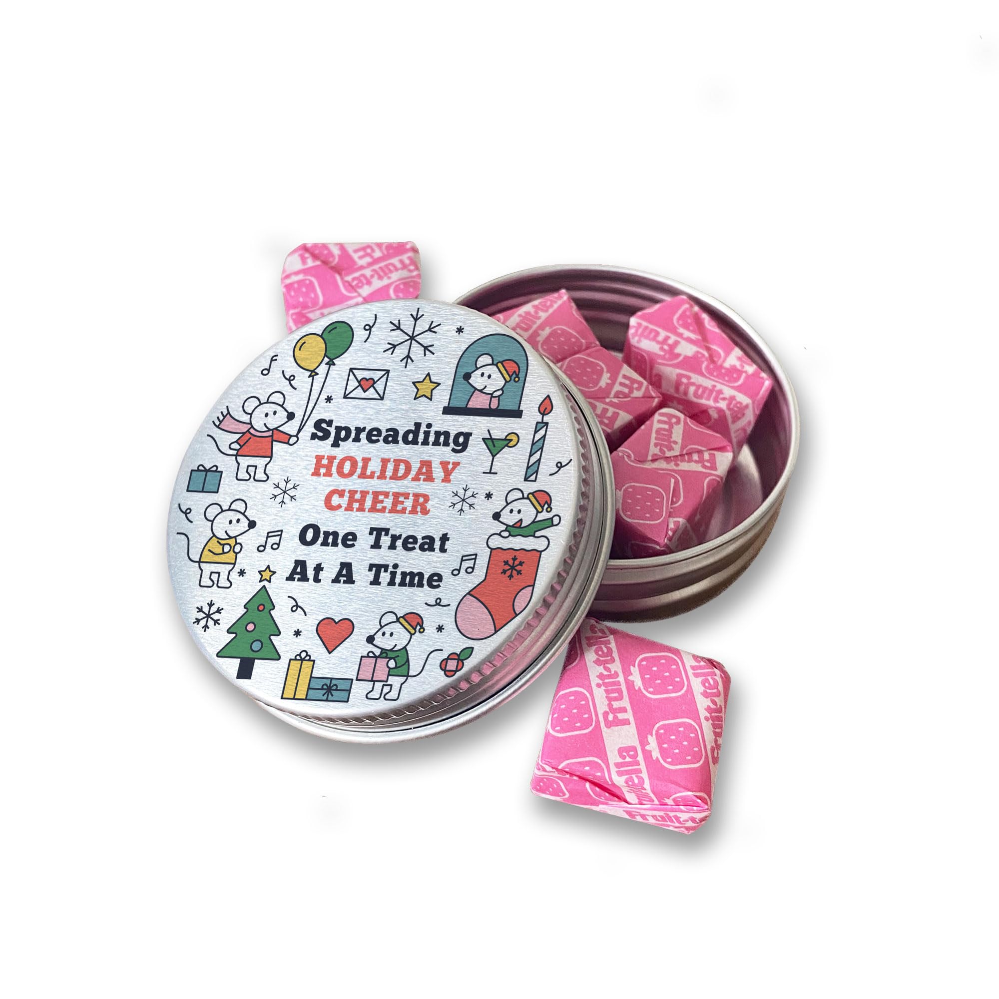 RED OCEAN Christmas Treat Sweet Tin Stocking Filler Gift For Son Daughter From Mum and Dad, Best Friend Secret Santa Gift, Colleague Christmas Presents