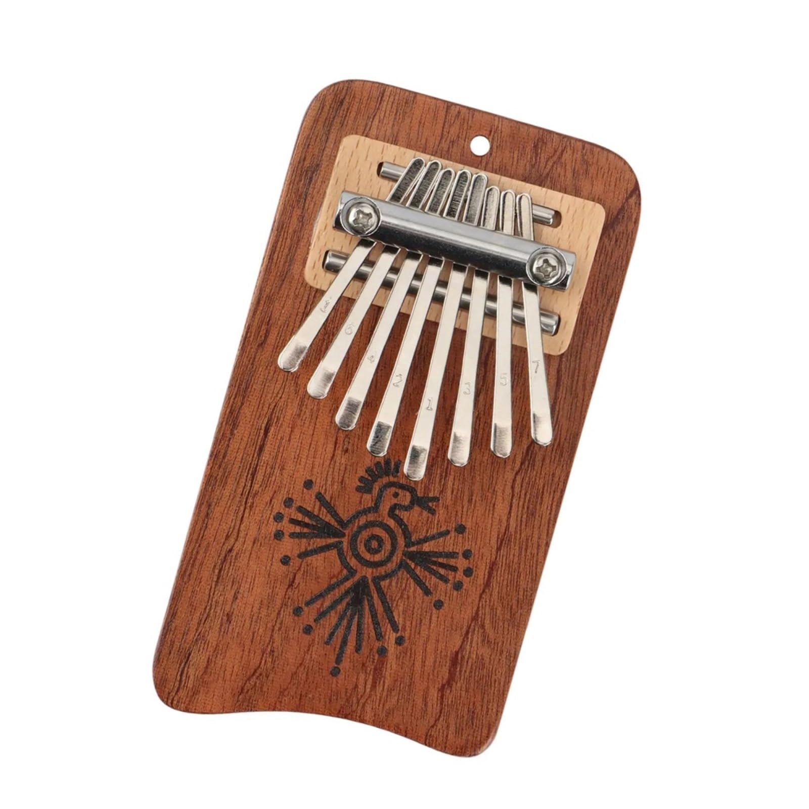 Dorosła Kalimba Kalimba 8 Klawiszowy Wykwintny Fortepian Kciukowy Akcesorium Do Instrumentu Muzycznego