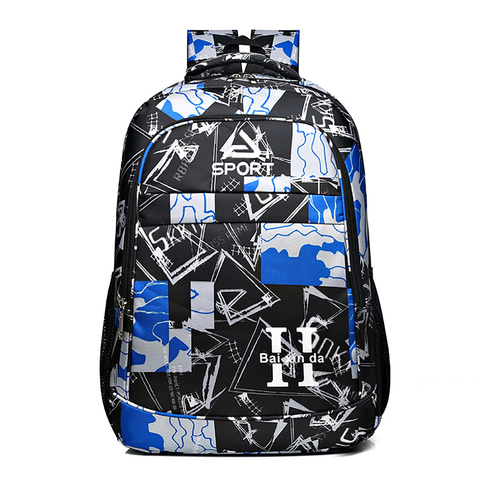 halamodoBoys Backpack - Girls Kids Middle School Bag Waterproof Camouflage Pattern Backpack Leisure Large Capacity Laptop Backpack for Travel College(Dazzling Blue)