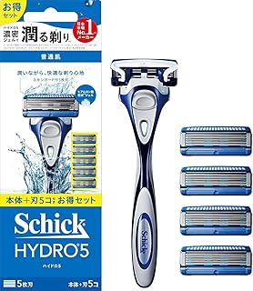 Schick(シック) ハイドロ5ベー コンボパック(ホルダー(刃付き)+替刃4コ) 髭剃り メンズ カミソリ