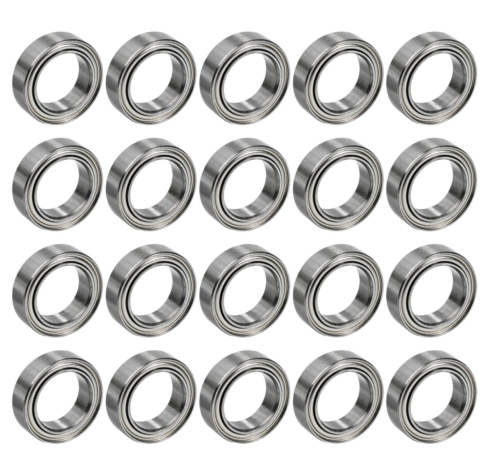 20 szt. Łożyska kulkowe MR128zz 8x12x3,5mm, łożyska kulkowe zwykłe MR 128zz DIY, tokarki, silniki, drukarki 3D, frezarki, różne urządzenia mechaniczne (MR128ZZ 20 szt.)