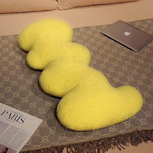 Miniatura 1 de Eoieov Almohada corporal de felpa ondulada de 47 pulgadas, bonita almohada larga con forma ondulada, regalo para novia, día de San Valentín,
