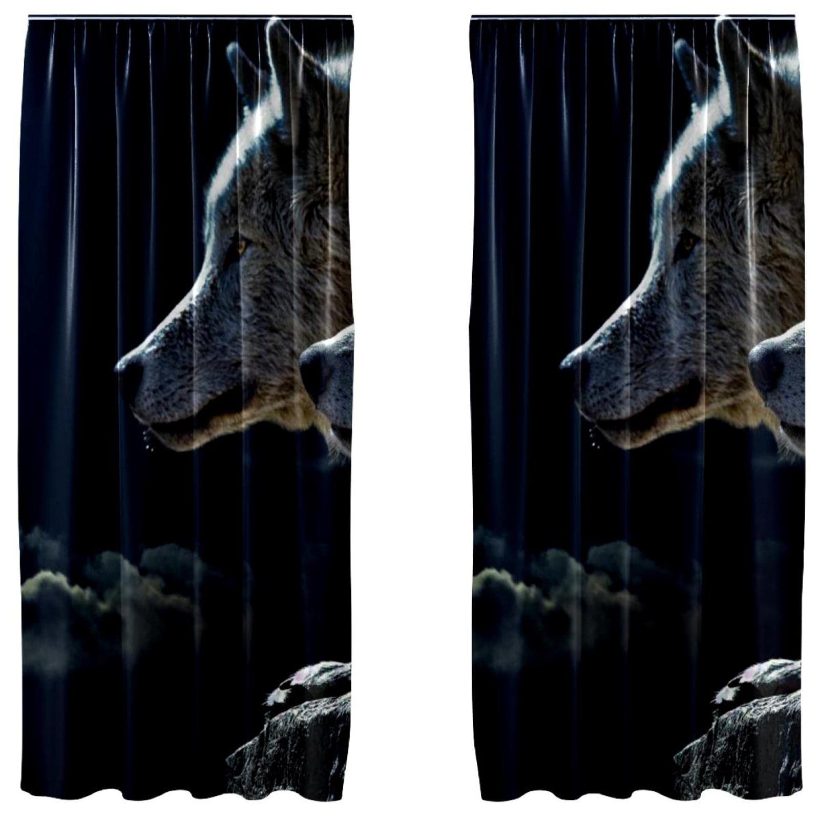 Habillage de fenêtre loup bleu marine pour sublimer l'ambiance cosy de votre chambre