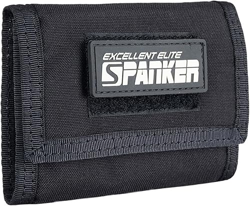 EXCELLENT ELITE SPANKER Billetera de nailon triple para hombre, tarjetero táctico militar con bolsillo para monedas, cartera para exteriores
