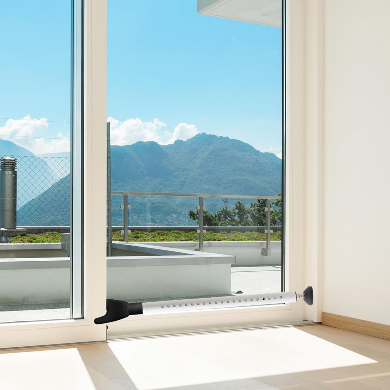 Barre de sécurité de porte - Jammeur de porte réglable, sécurité à la maison | Portes à charnières coulissantes de butée de porte renforcée, protection contre la barre de sécurité