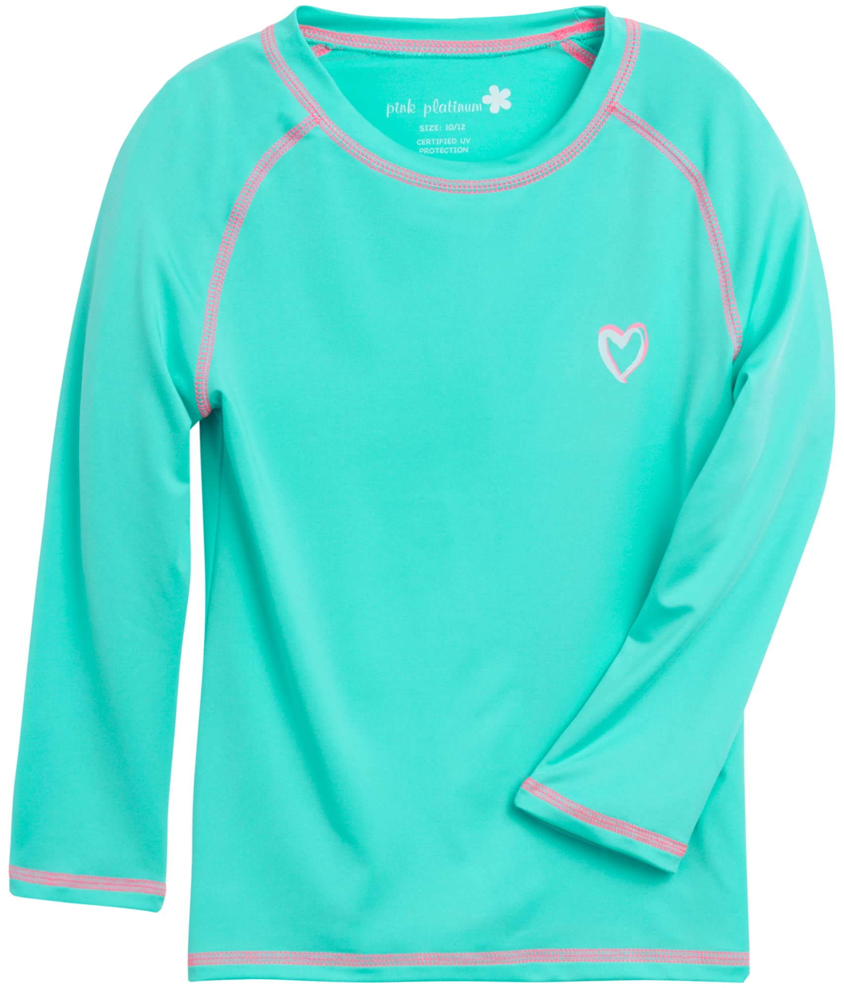 Girls Long Sleeve Rash Guard UPF 50+ Quick Dry Swim Shirt | Quick-Dry Sun Protection Beachwear, Lightweight Summer Comfort for the Beach, Pool, and Vacation Days