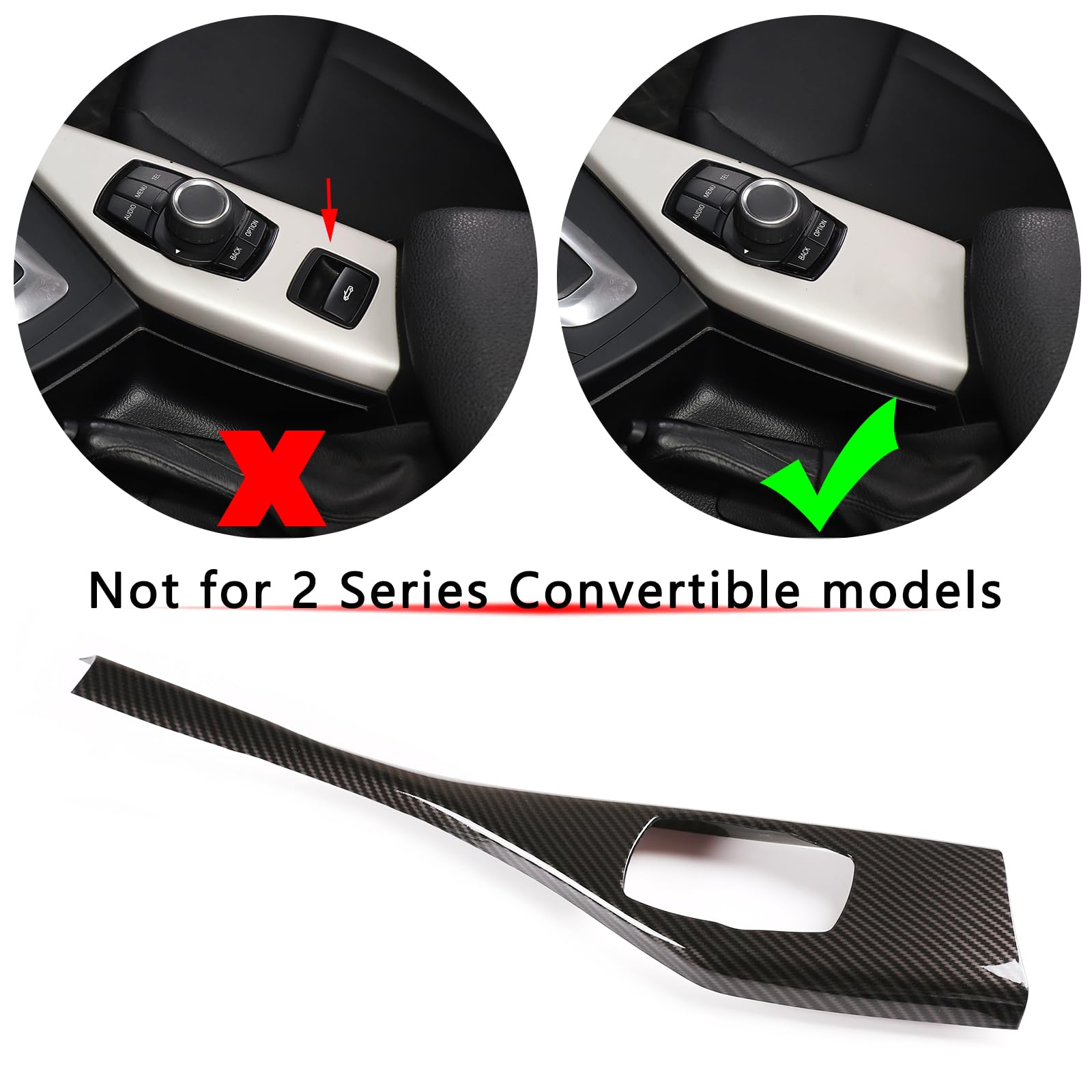 Mittelkonsole Abdeckung Für BMW 1/2er Serie F20-F23 - Carbon Optik & Einfache Montage