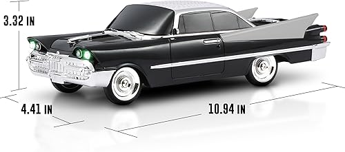 Miniatura 7 de QFX Altavoz Bluetooth 1959 Retro Classic para automóvil, altavoces duales de 2 pulgadas, enlace manos libres, micrófono incorporado, radio FM y