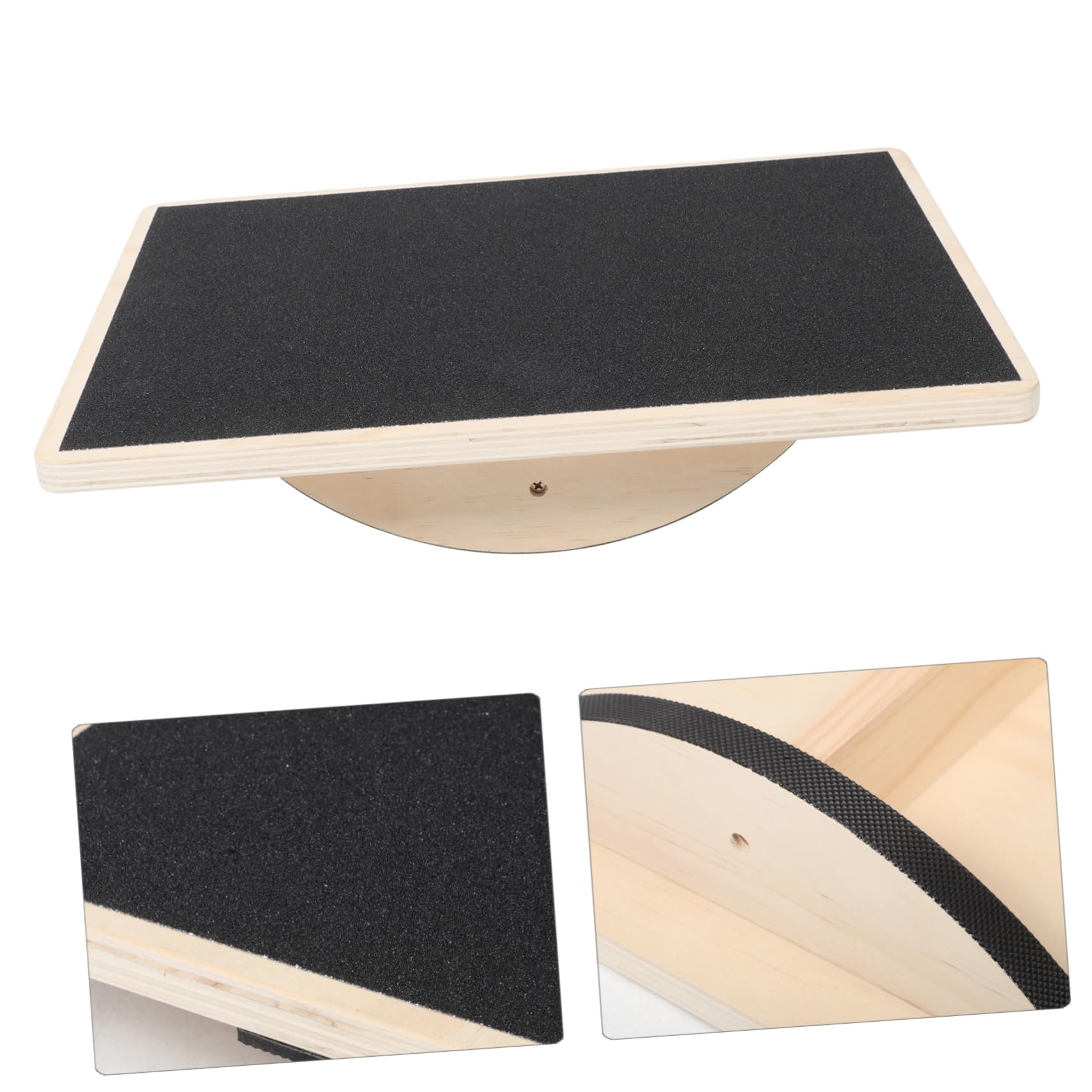 Pedana Equilibrio Yoga in Legno Rettangolare Antiscivolo | Allenamento Coordinazione, Uso Home Gym per Adulti, Attrezzatura Fitness per Esercizi e Training