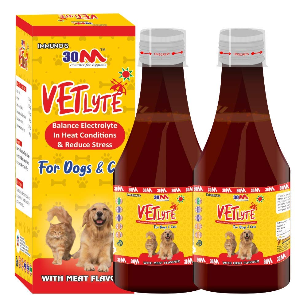 Pet Electrolyte Liquid Supplement for Dogs, Pet Oral Medication for Instant Energy, Pet Oral Rehydration Syrup for Dogs, Puppies and Cats - VETLyte Syrup (1 x 200 ml) (B092J66ML6) Amazon Price History, Amazon Price Tracker