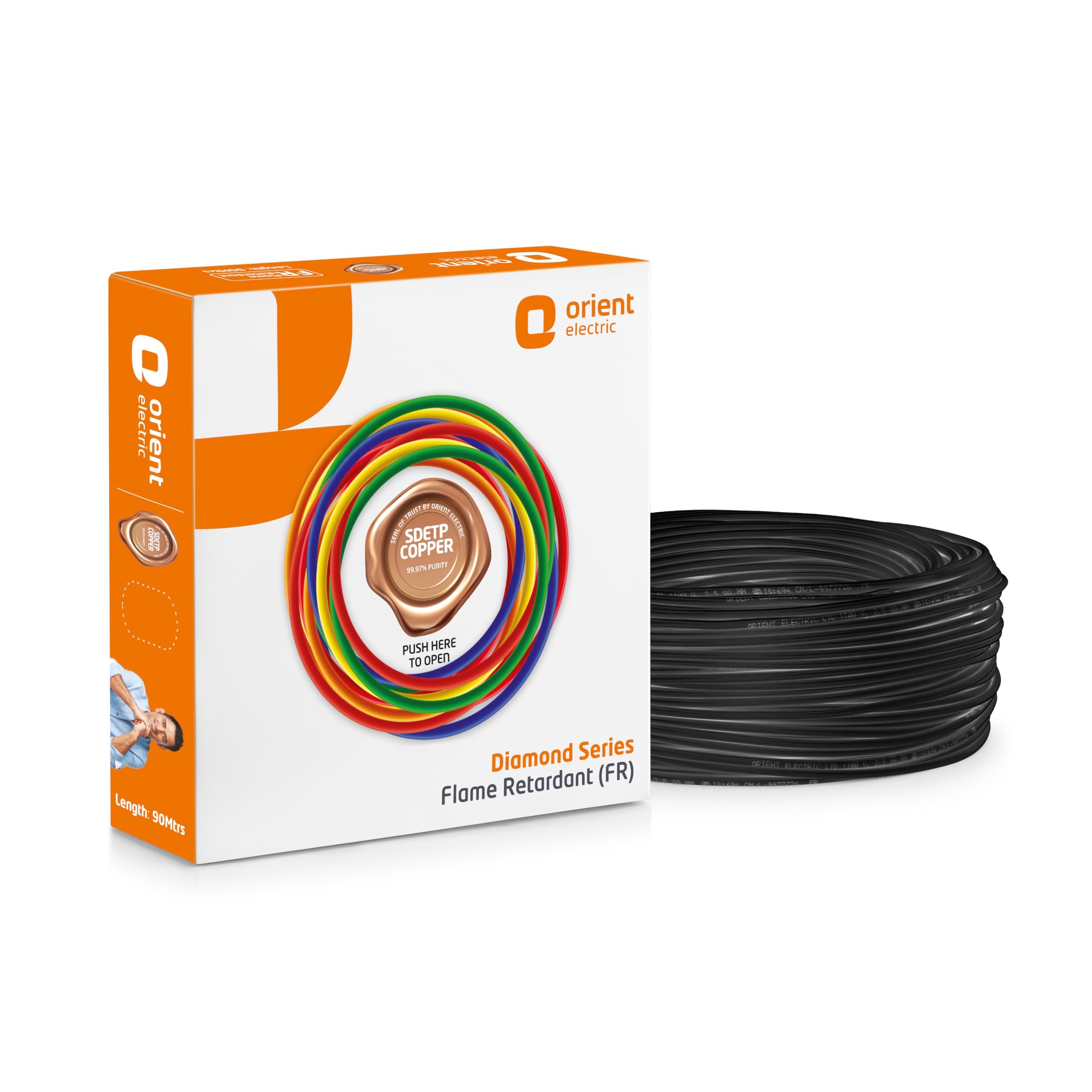 Orient Electric 2.5 Sq mm Black Class 5 1100V FR Electric Wire (90 Metre)-image-25
