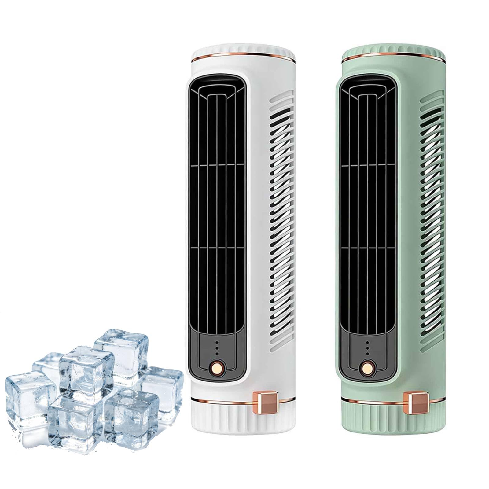 Portable Air Conditioner Cooling Fan, 2026 Upgraded Windowless Mini Air Conditioner, Personal Air Cooler with Three Speed Settings, Personal Air Cooler Fan for Room, Home,Office (2Pc)