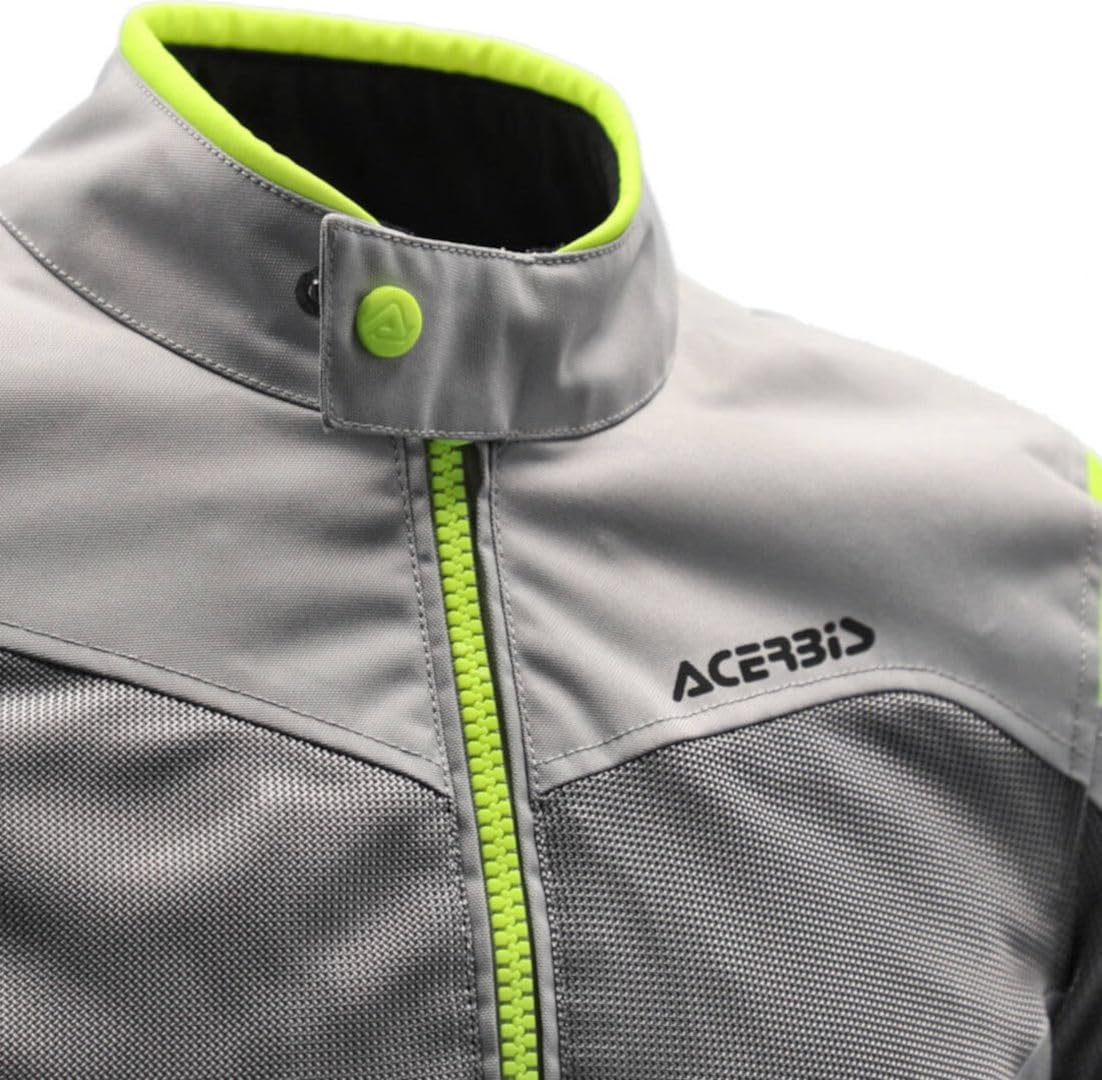 Acerbis Ramsey Vent 2.0 Mesh Ladies Kurtka tekstylna motocyklowa, szary/żółty, XL