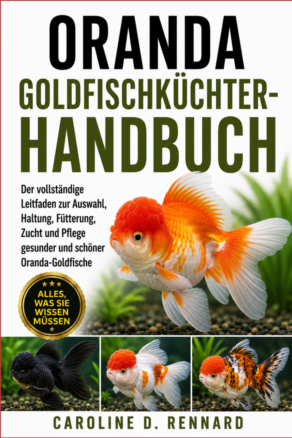 ORANDA GOLDFISCHKÜCHTER-HANDBUCH: Der vollständige Leitfaden zur Auswahl, Haltung, Fütterung, Zucht und Pflege gesunder und schöner Oranda-Goldfische