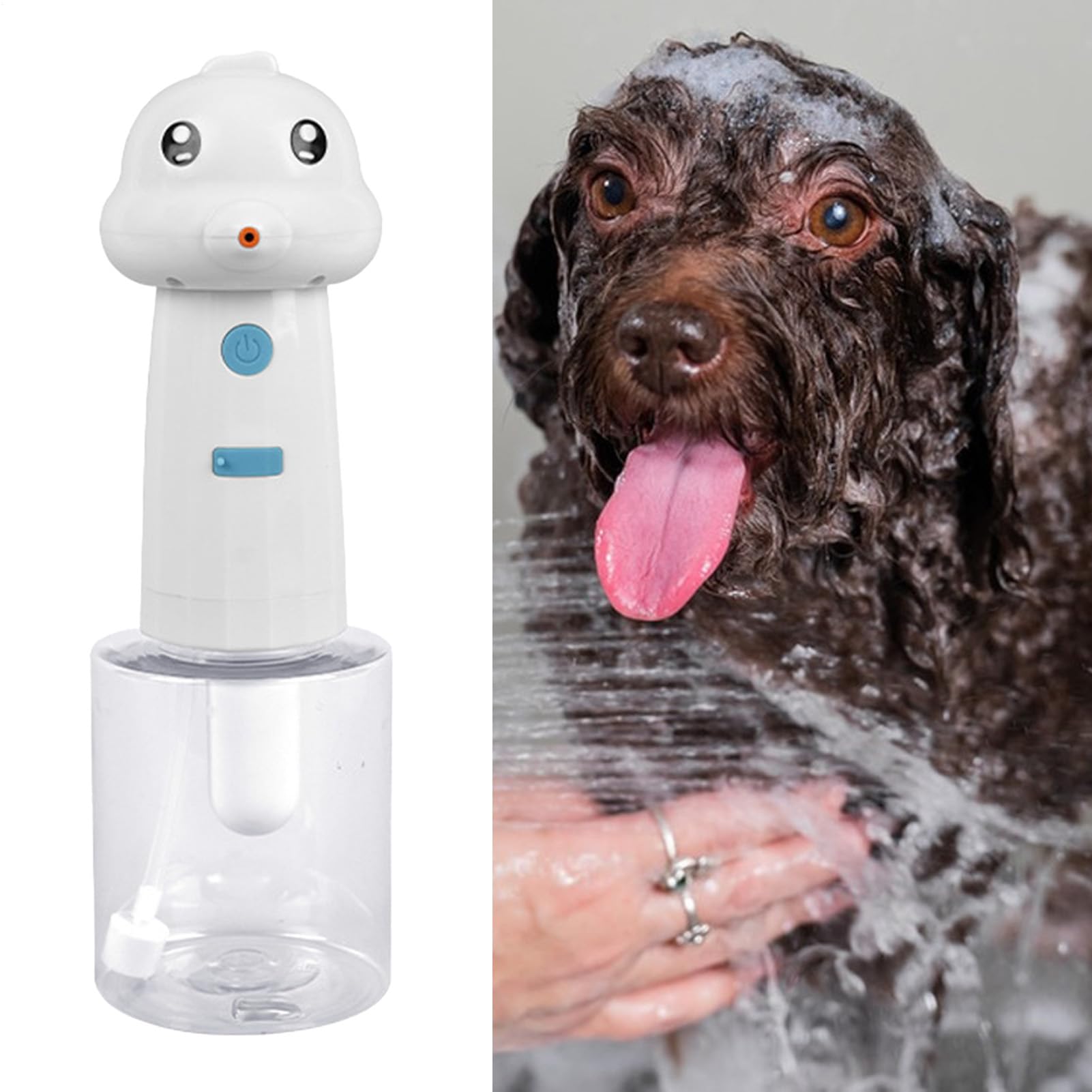 Espuma de champú para baño de perros, suministros de rociador recargable