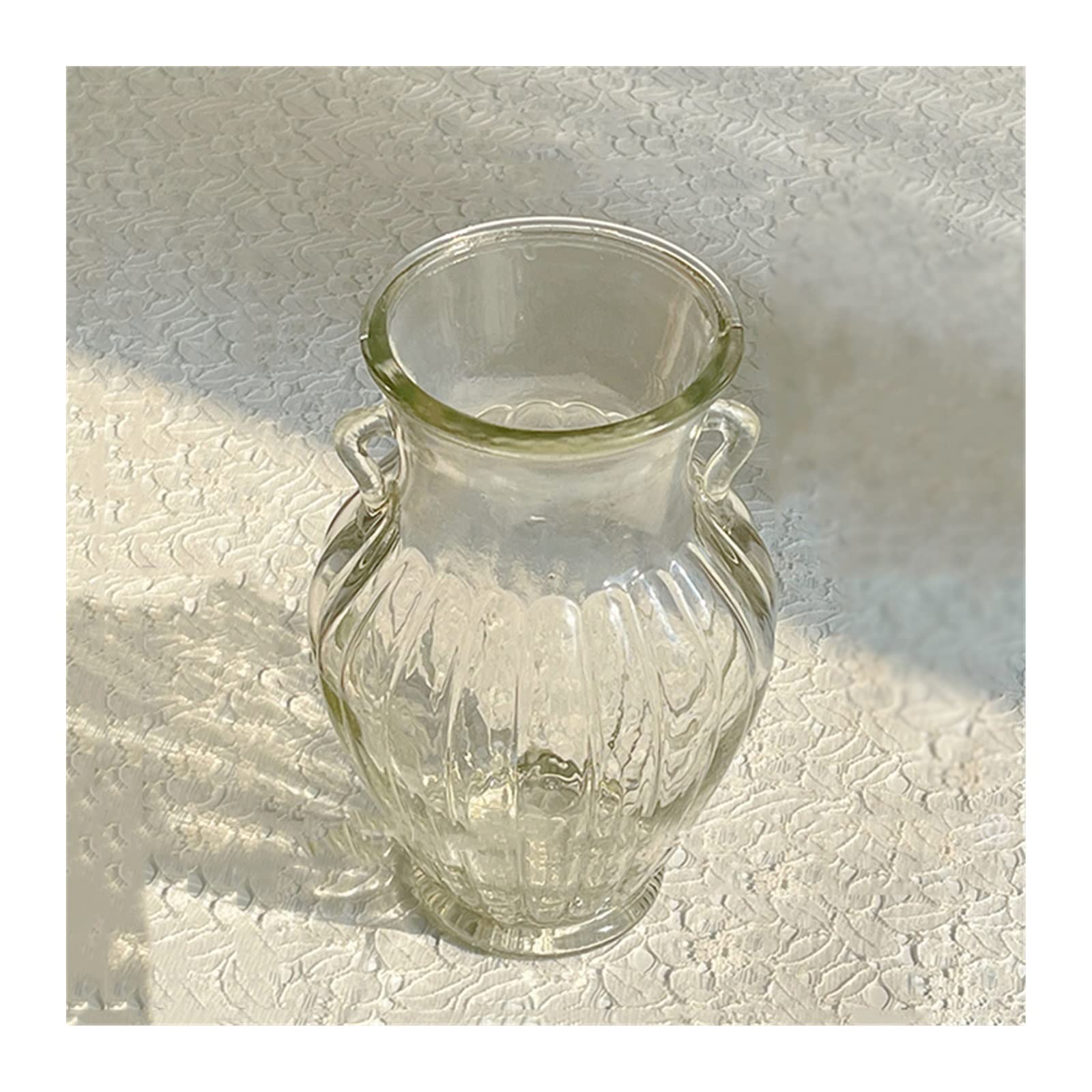 Jarrone Florero de Cristal Azul Creativo, decoración for Sala de Estar, Mesa de té, Escritorio, Cultivo de Agua, arreglo de Flor hidropónica, Botella Decorativa Maceta