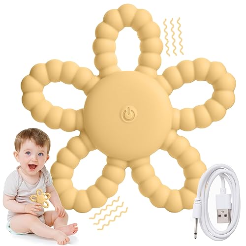 Wacipeck Vibrating Sensory Chew Toys for Babies 6-18 Months & Kids with Autism, Baby Teething Toys for Toddler Teething Relief, Oral Motor Therapy, Sensory Stimulation & Travel Essentials