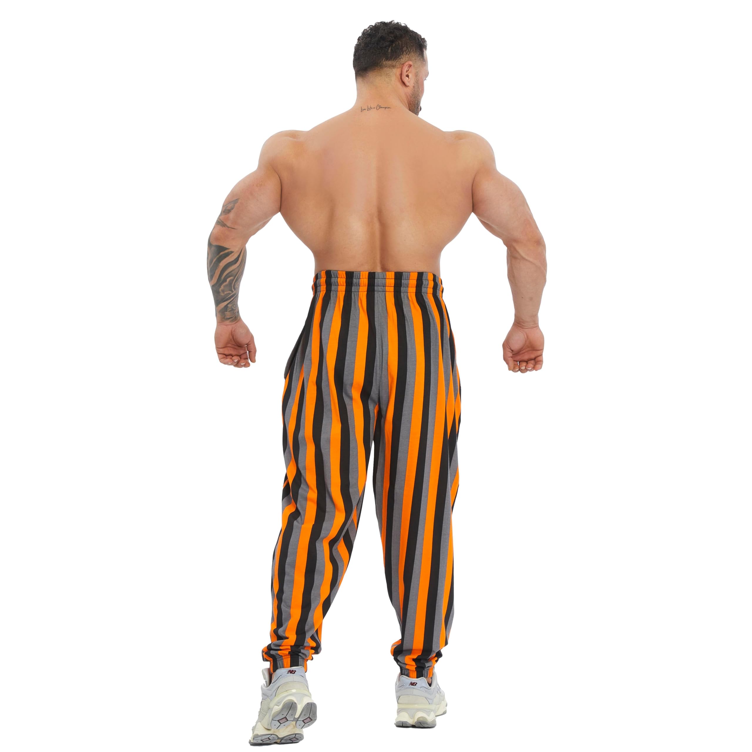 Pantaloni da jogging da uomo in cotone 100% cotone con tasche, pantaloni larghi da palestra e allenamento