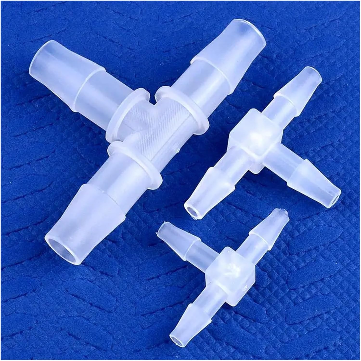 5~200pcs 1.6~15.8mm Plastic Tee Connectors Aquarium Fish Tank Adapter Air Pump Hose Pagoda Joints Irrigation System Pipe Joint(5.6mm,50 Pieces)