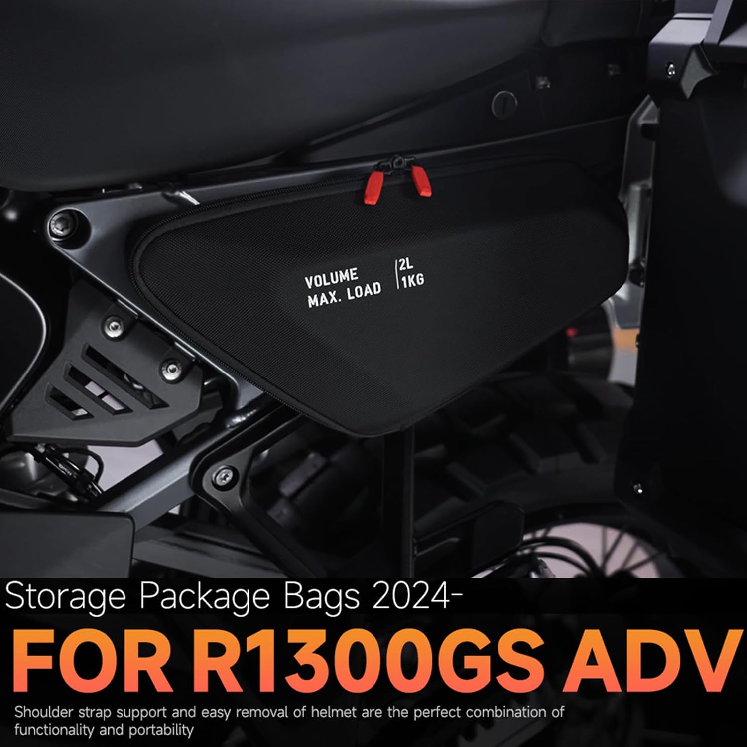 R1300GS Adventure Motorcycle Side Frame Bag Storage Package Bags New Waterproof Bag For BMW R 1300 GSA R1300 GS ADV 2024 2025 Accessories