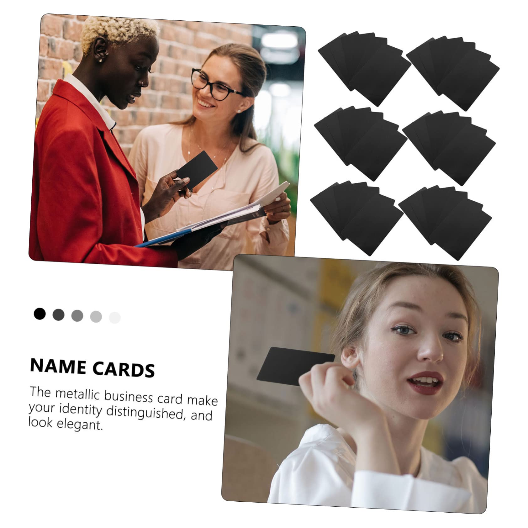 NUOBESTY 150pièces De Visite Aluminium Blank Name Cards Pour Gravure Et Sublimation Résistantes Et Éclatantes Professionnelles Premium