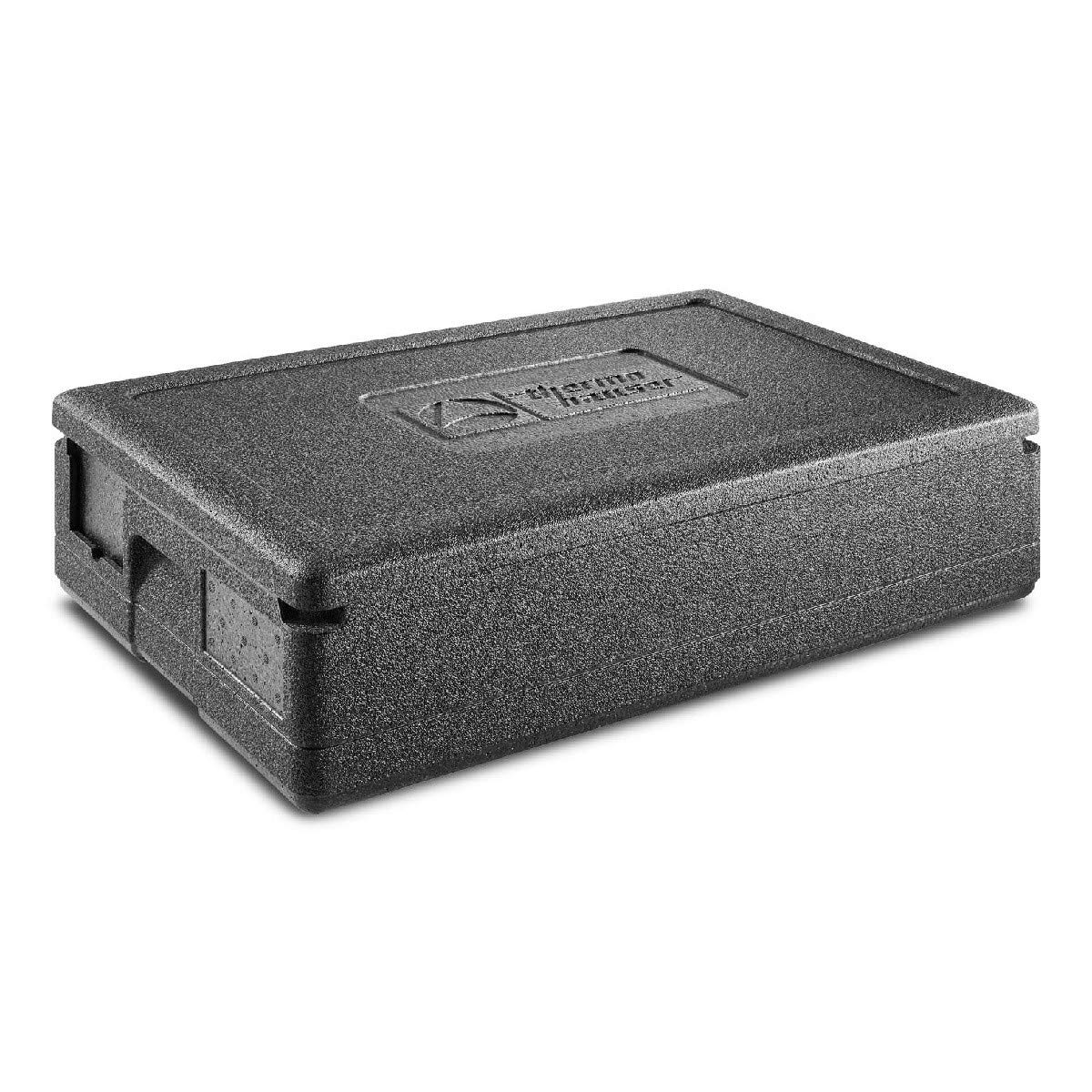thermohauser Scatola isolante in polipropilene espanso GN 1/1 Gastrostar con coperchio - Volume 21,5 litri - 60 x 40 x 18 cm - Set di schede con inserto a 5 colori
