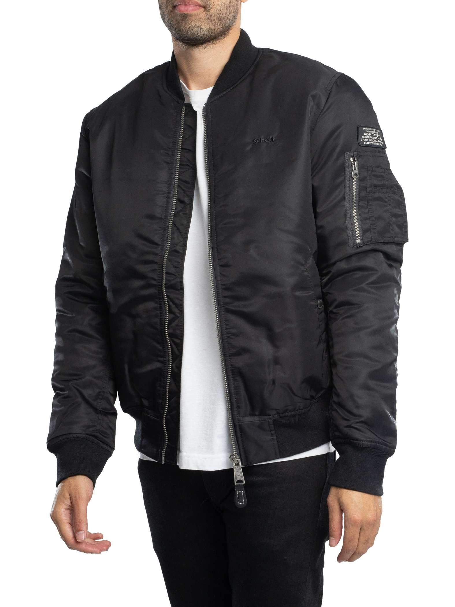 Schott NYC AIRFORCERS Kurtka Bomber Schott, Czarna, XL Dorosły