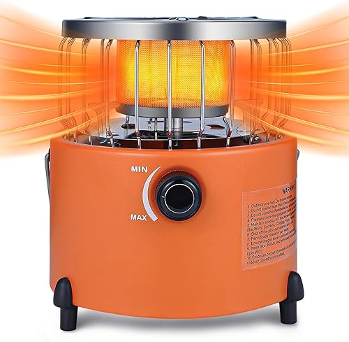 Calentador y estufa de propano portátil 2 en 1, calentador de campamento para tienda de campaña, calentador de propano al aire libre, calentador de