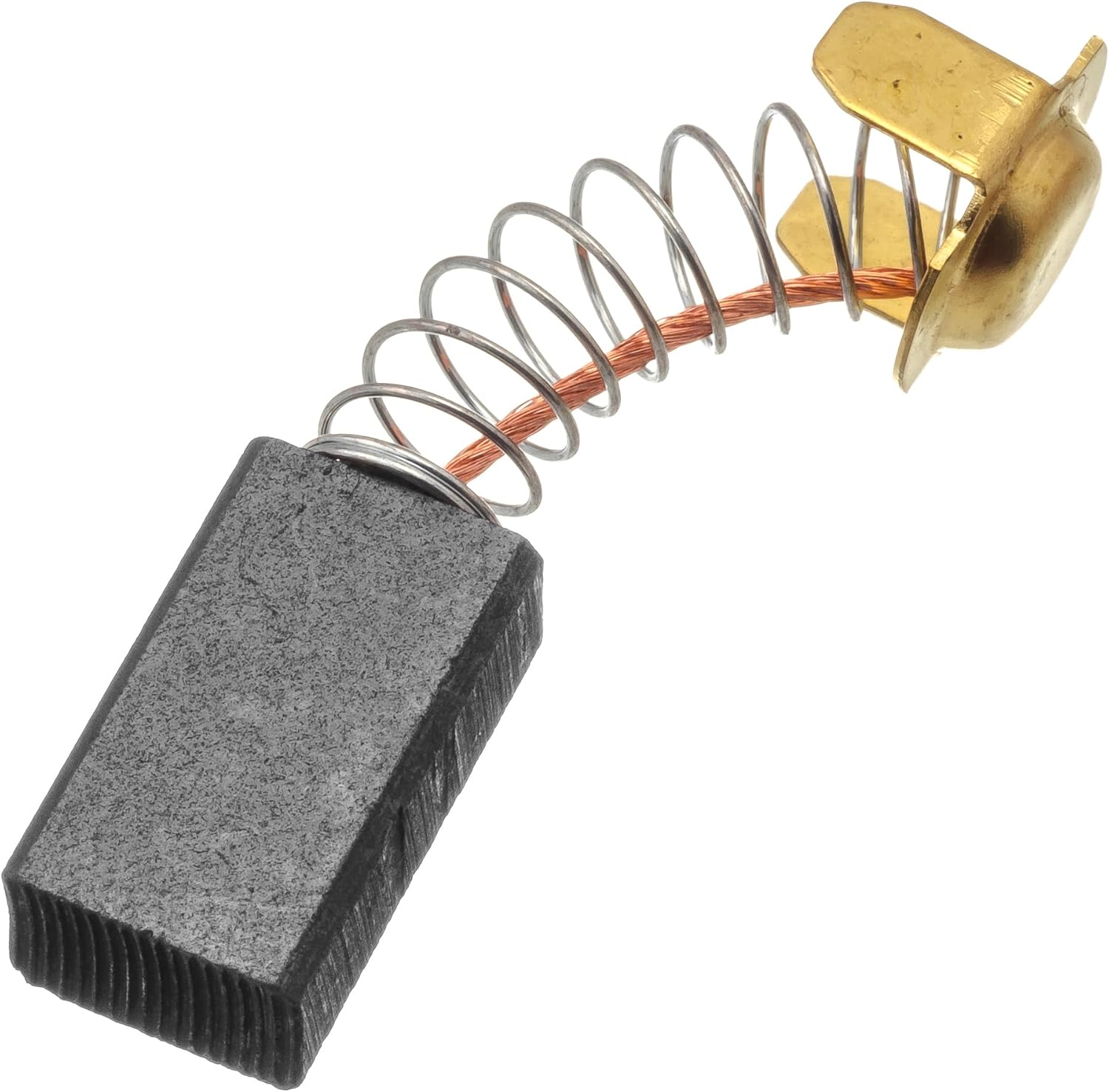 2pcs 7mm x 11mm x 20mm Carbon Motor Brush - For Generic Electric Motor - With Spring Coil Copper Wire Electrical Spare Part Grinder Brushes Replacement Electronic Graphite Power Drill Tool