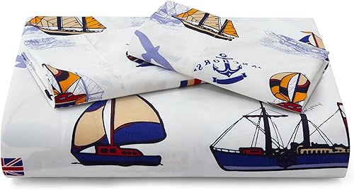 Miniatura 6 de Marina Decoration Juego de funda de edredón de 3 piezas de percal de mezcla de algodón suave de 600 hilos con lazo en las esquinas y cremallera,