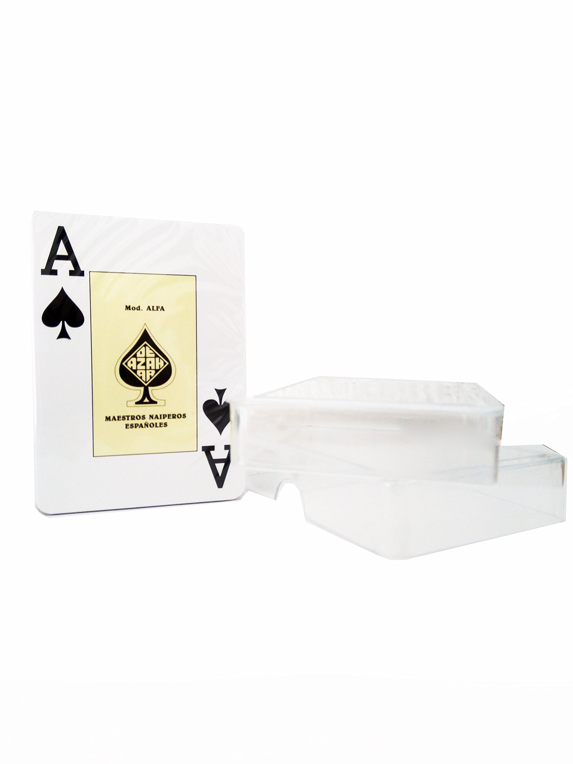 Cayro - Baraja Poker Jumbo - 55 Cartas con Estuche Plástico Durabilidad - Cartas de Gran Tamaño - Mayor Comodidad - Estuche De Plástico Resistente