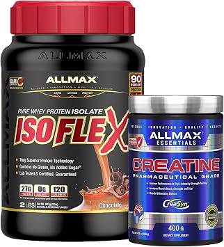 ALLMAX ISOFLEX Whey Protein Isolate + Creatine Monohydrate Stack