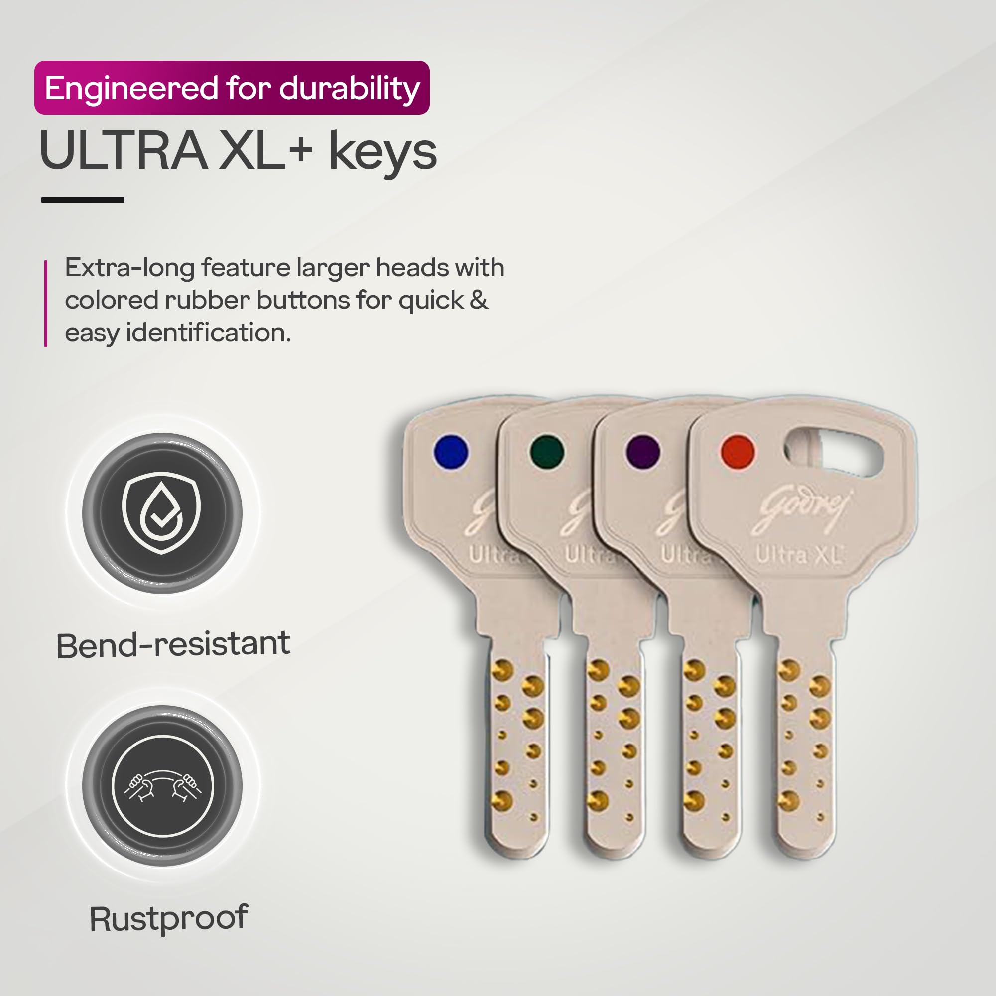 Godrej Centaur Ultra XL+ Double Door Lock - Premium Security -8 Godrej Centaur Ultra XL+ Double Door Lock - Premium Security -8