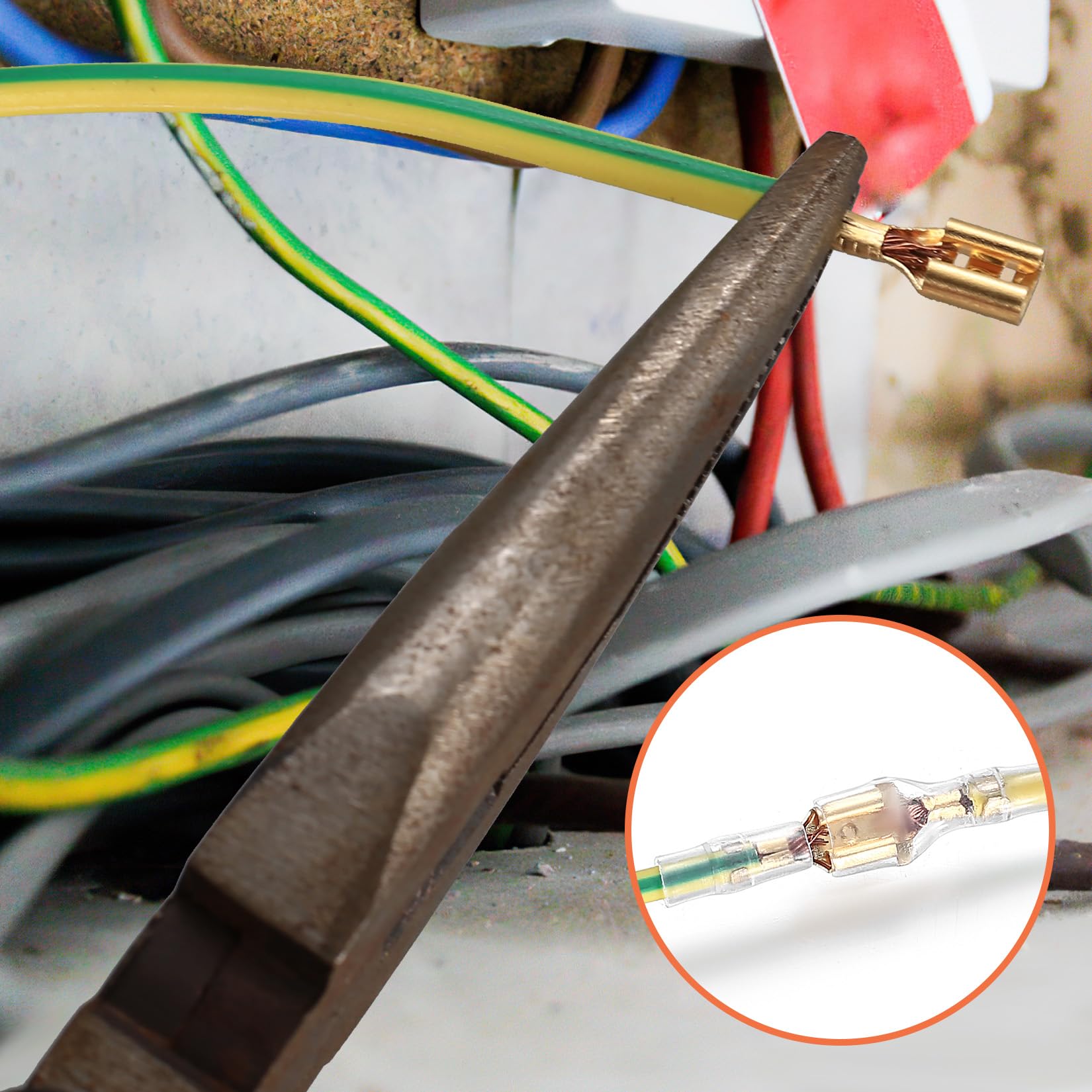 Set Connettori A Crimpatura 300 Pezzi - Capicorda Piatti Maschio/femmina 2.8mm, 4.8mm, 6.3mm Isolati