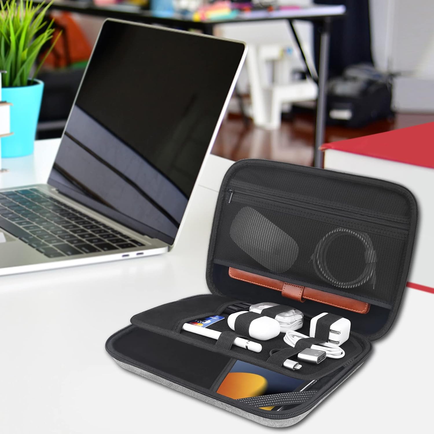 Lacdo Hard Tablet Sleeve Carrying Case for 11 inch iPad A16 / 11 Inch iPad Air M4 M3 M2 / 11" iPad Pro M5 M4 / 10.9" ipad / 10.2" IPad / 10.9" IPAD Air, Samsung Galaxy Tab A9+ 11" Protective Bag, Gray
