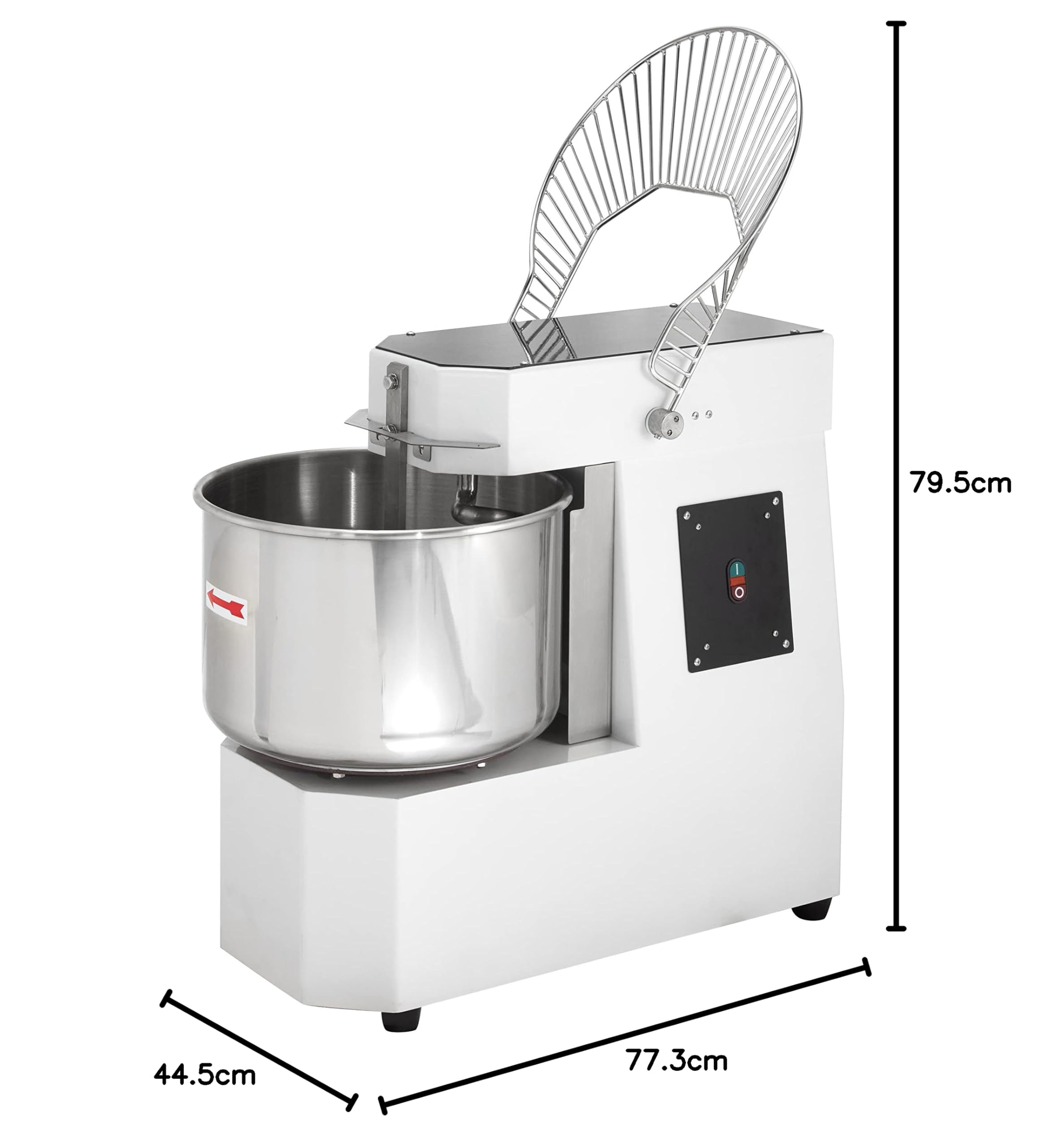 GastroHero Teigknetmaschine 30 L I Teigknetmaschine Pizza I Knetmaschine I Spiralkneter I Knetmaschine Pizzateig und Brotteig I Kneading Machine Gastronomie