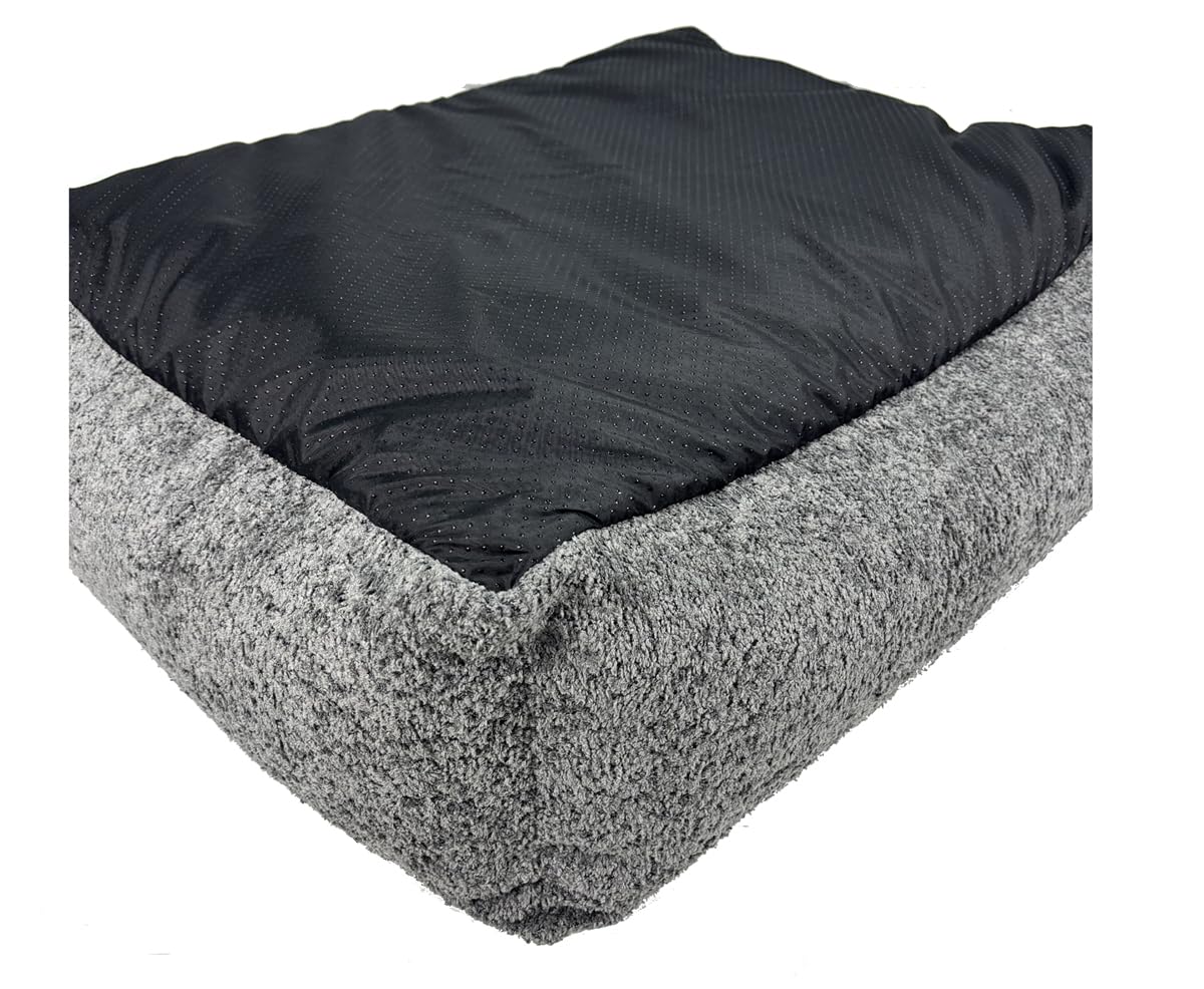 Divano Boucle cuccia per cani cuscino per cani divano per cani. Rivestimento sfoderabile e lavabile. (Antilope, M 80x60)