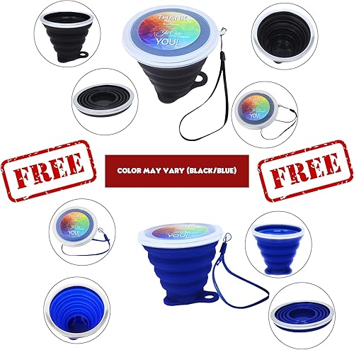 Miniatura 8 de Ja'Cor Cucharas de bastón de caramelo con sabor a menta, envueltas individualmente, regalos de fiesta, 6 unidades, caja con 1 taza plegable (4