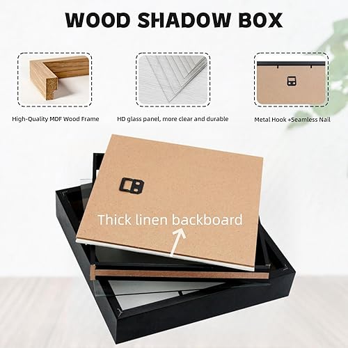 Miniatura 3 de Muzilife - Marco de fotos de 8 x 8 pulgadas  20.32 x 20.32 cm., 8 x 10 pulgadas  20.32 x 25.4 cm., 10 x 10  25.54 x 25.54 cm., 12 x 12 pulgadas