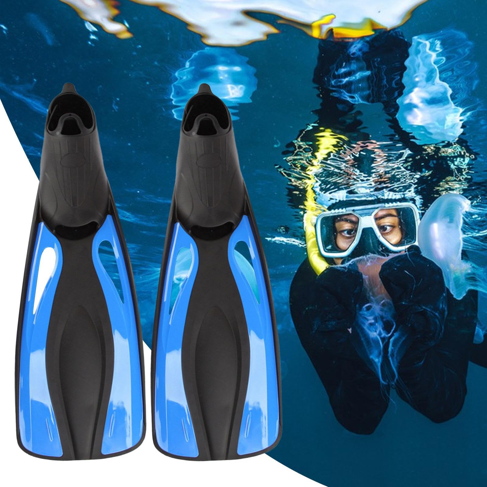 Pinne da nuoto per adulti – Set di pinne da nuoto per adulti, 1 paio di pinne regolabili per attività sportive in acqua, per donne, uomini e donne