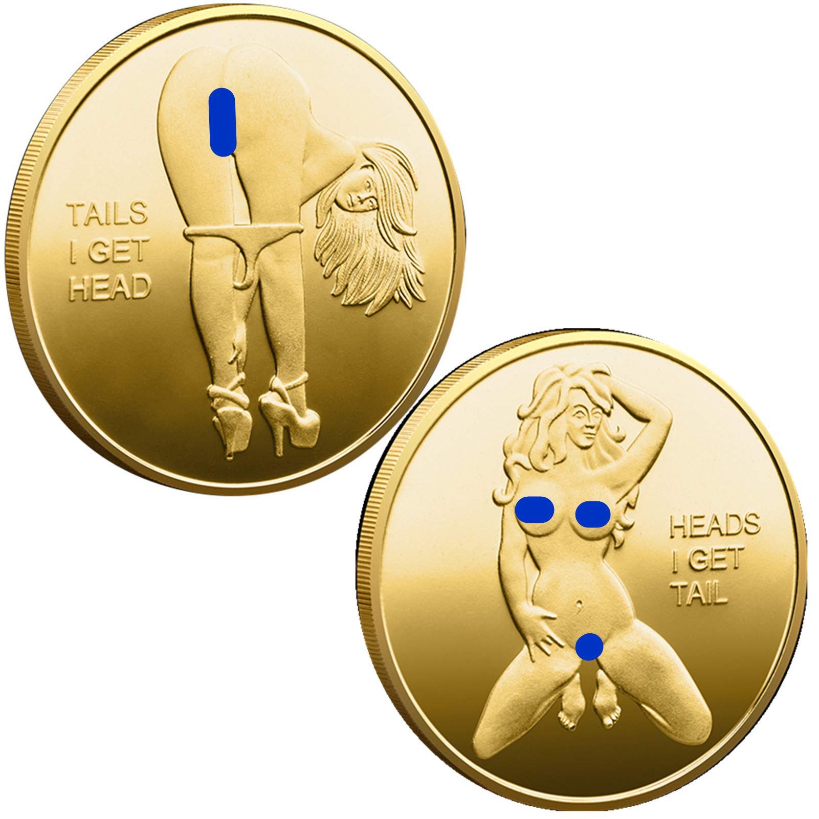 ヘッドテール　コイン10枚セット Amazon.co.jp: Heads I Get Tail - Tails I Get Head 大人用セクシー