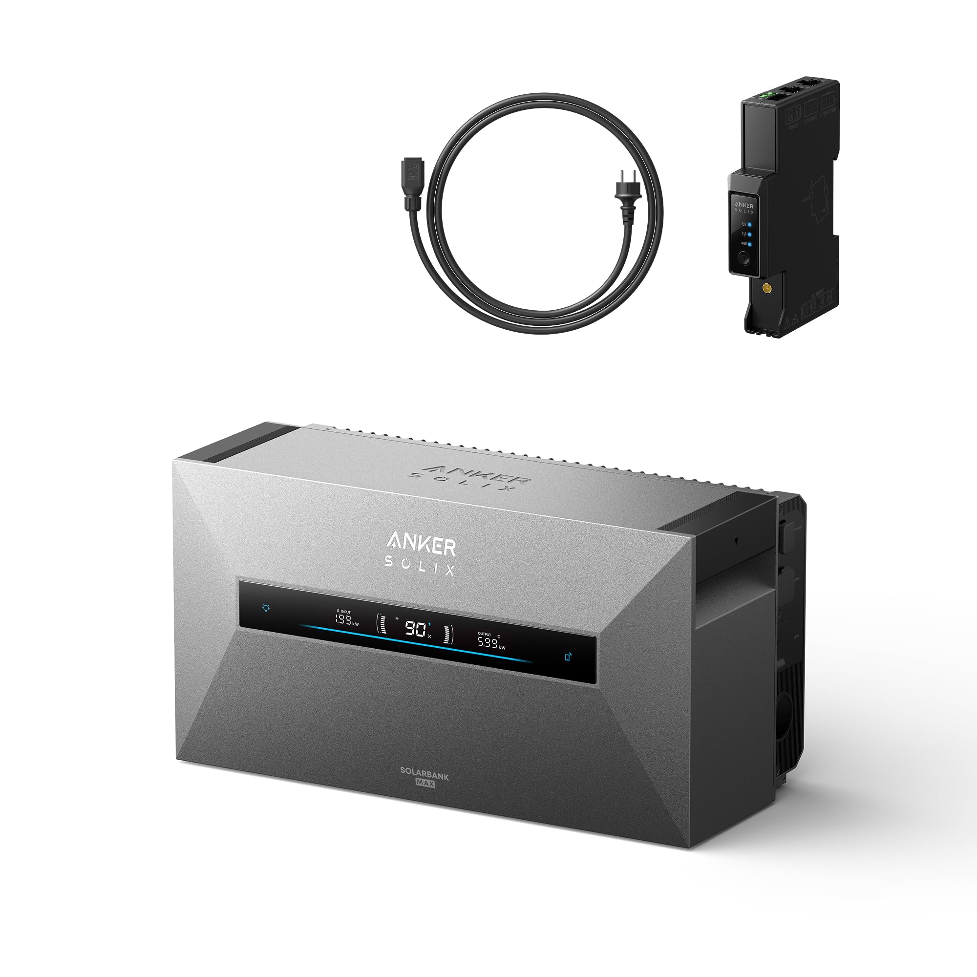 Anker SOLIX Max AC Solarbank+Smart Meter Gen2, Balkonkraftwerk mit Speicher
