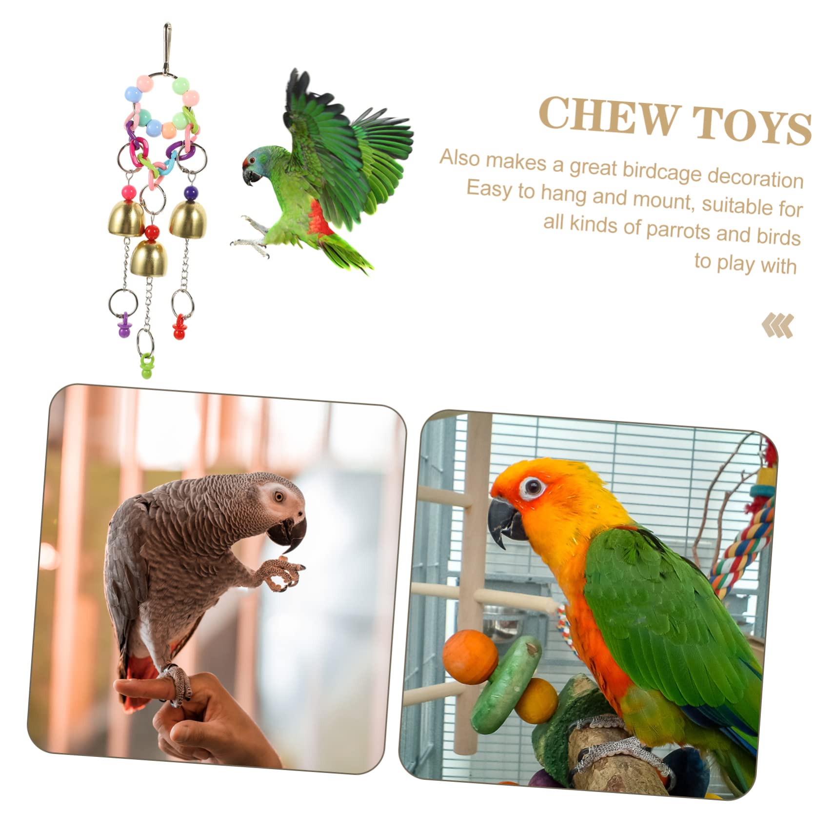 VANZACK 6stücke Vogelspielzeug Mit Bunte Käfiganhänger Für Wellensittiche Und Papageien Kauspielzeug Beschäftigung Und Spaß Für Haustiere Sicheres Langlebiges Material