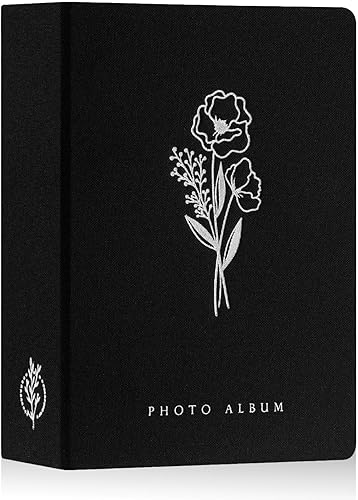 Lanpn Álbum de fotos de 5 x 7 pulgadas, 200 fotos, cubierta de lino, sin ácidos, álbum de fotos de bolsillo con capacidad para 200 imágenes