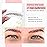 Brows by Bossy Studio & Co Temporary Eyebrow Tattoos Waterproof Eyebrow Stickers, False Tattoos Hair Like Peel Off Instant Transfer Brow curved taupe