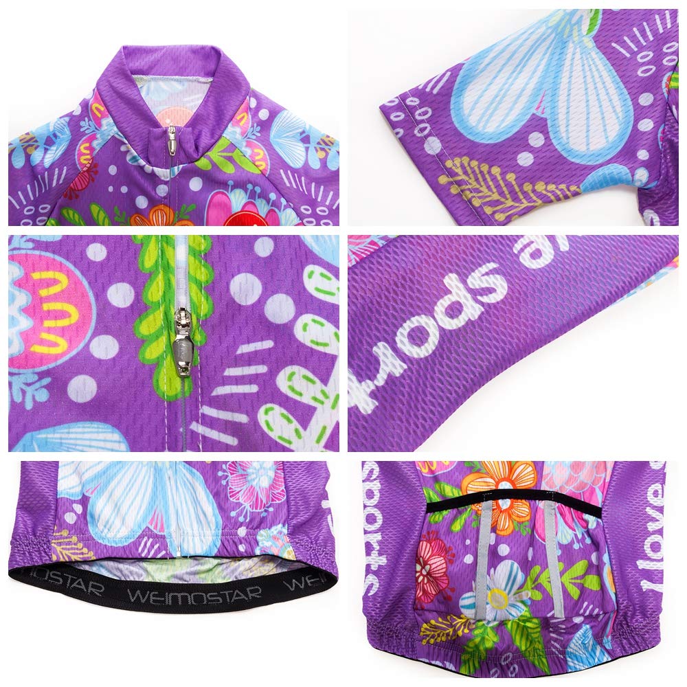 Kinder Radtrikot Set Kleidung Jungen Mädchen Shorts Pad Anzüge