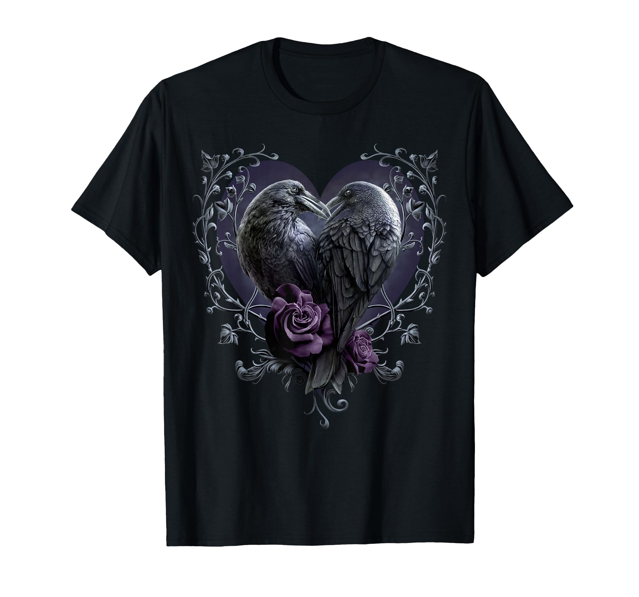 Original - Raven Heart - Gothic Ravens T-Shirt