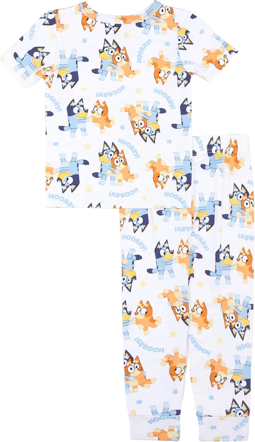 Bluey boys 2-piece Snug-fit Viscose Pajama Set, Soft & Cute for Kids - Image 4