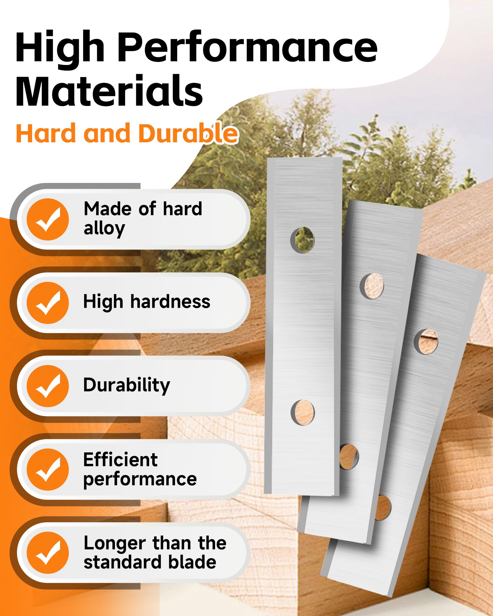 2" (50mm) Paint Scraper Carbide Blades, 10Pcs Double-Edged Reversible — Amazon image 3