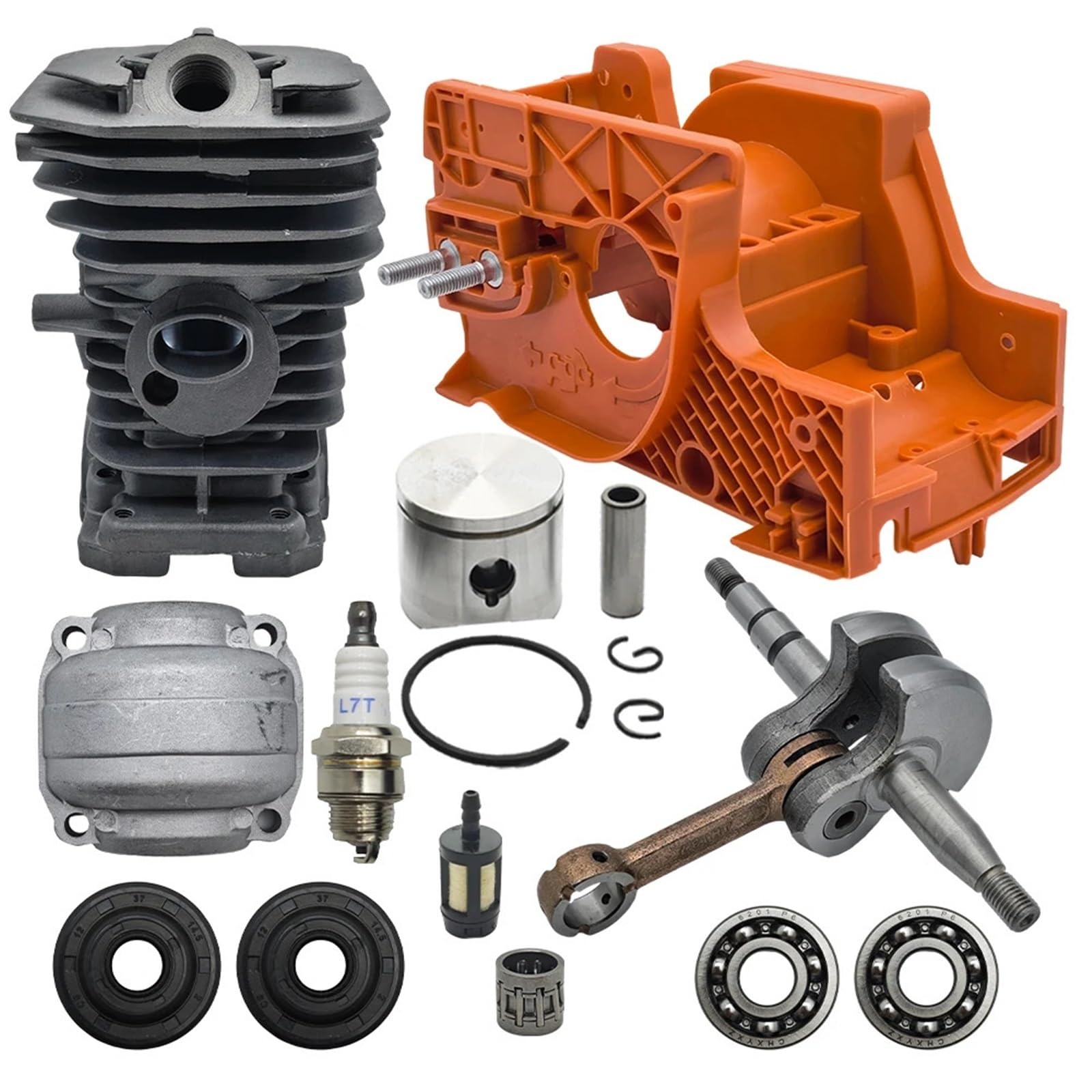 38MM Crankcase Cylinder Crankshaft Engine Motor Rebuild Kit Fit For 137 142 137E 142E